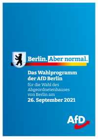 AfD Berlin Wahlprogramm AGH 2021