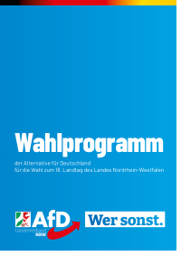 AfD NRW Wahlprogramm 2022