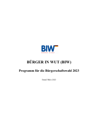 BiW Bremen Wahlprogramm 2023