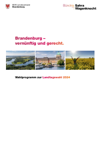 BSW Brandenburg Wahlprogramm 2024