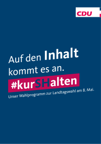 CDU Schleswig-Holstein Wahlprogramm 2022