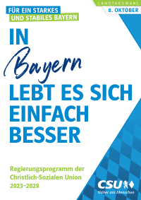 CSU BY Wahlprogramm 2018