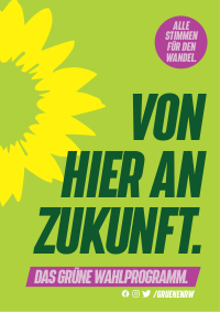 Grüne NRW Wahlprogramm 2022