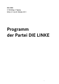 DIE LINKE Erfurter Programm 2011