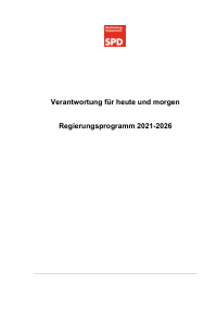 SPD Mecklenburg-Vorpommern Regierungsprogramm 2021