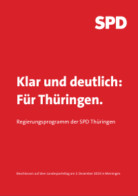 SPD Thüringen Wahlprogramm 2024